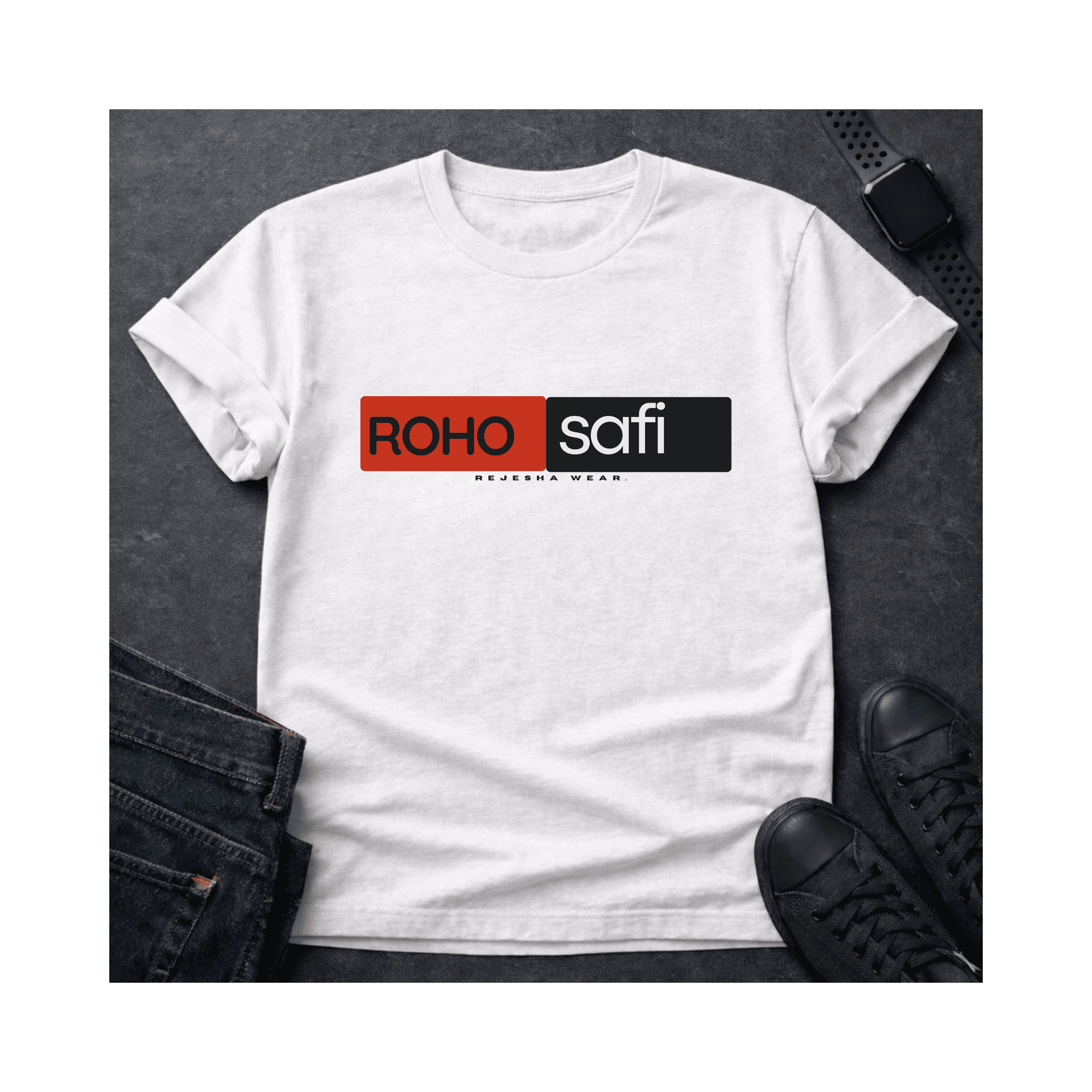 Roho Safi T-Shirt — Swahili 'Good Heart' Graphic Tee