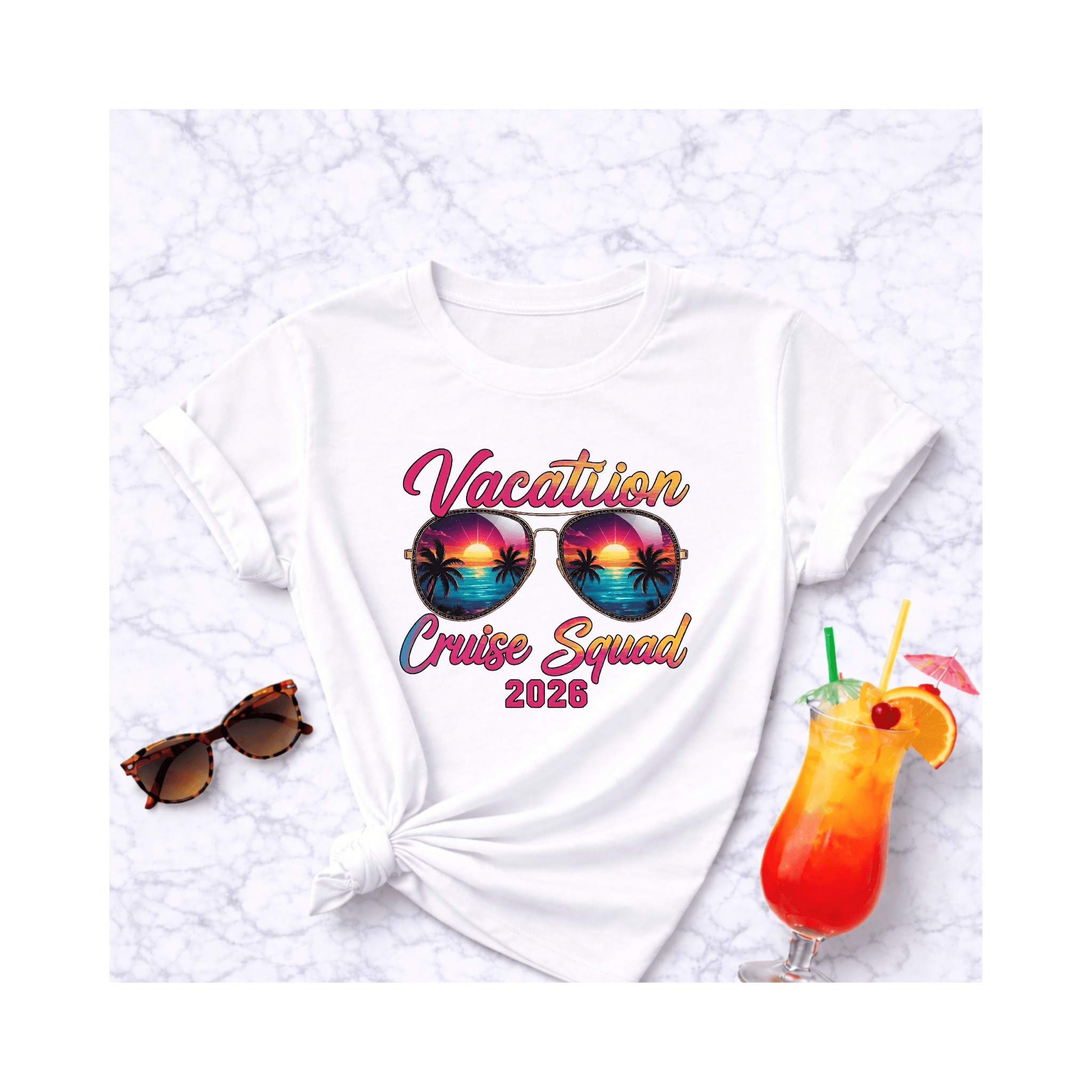 Women’s Cruise T-Shirt – Cute Vacation Tee for Girls Trip, Cruise Squad Shirt, Summer Travel Gift